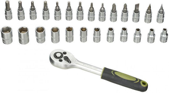 Hr Set 27 Pieces Cr-v 1/4"