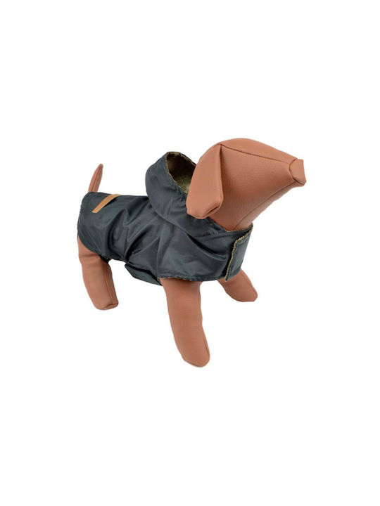 Woofmoda Hundemantel Wasserdicht Kapuzen Schwarz XXXLarge mit Rückenlänge 50 cm. 3XL
