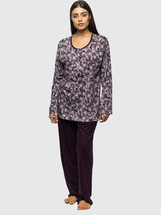 Koyote Winter Damen Pyjama-Set Damask