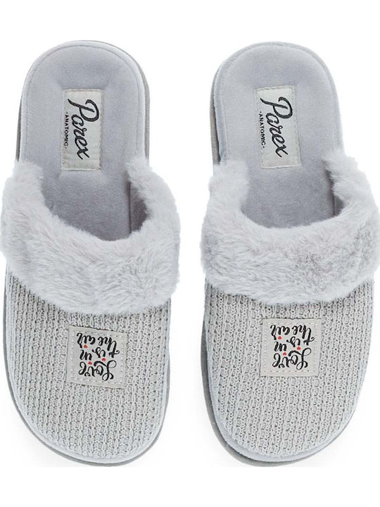 Winter Women's Slippers Gray