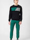 Minerva Men's Winter Pajamas Set Black
