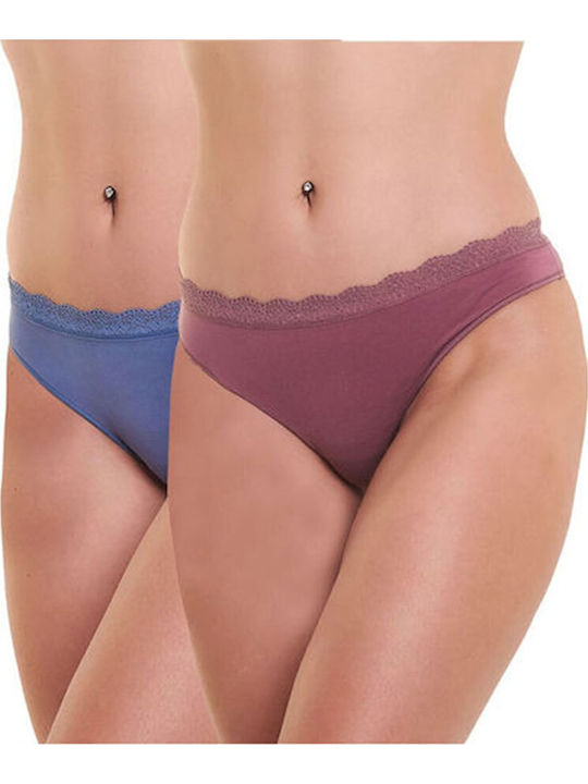 Apple Boxer Γυναικεία Brazil 2Pack με Δαντέλα Μ...