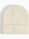 Beanie Γυναικείος Σκούφος Πλεκτός σε Εκρού χρώμα