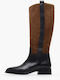 Leder Damenstiefel Tabac Braun