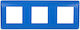 Elmark Switch Frame 3 Positions in Light Blue Color 06328