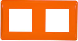 Elmark Switch Frame 2 Positions in Orange Color...