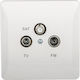 Elmark TV+FM+SAT Steckdose Weiß El0668 Splendor