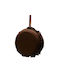 Velvet Hanging Ornament Candy Copper 9x20cm