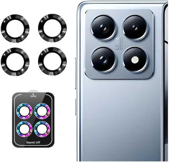 Camera Protection Tempered Glass Black for the Xiaomi 14T 5G