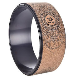 Yoga Wheel Yoga Pilates Natural Cork Diameter 33cm