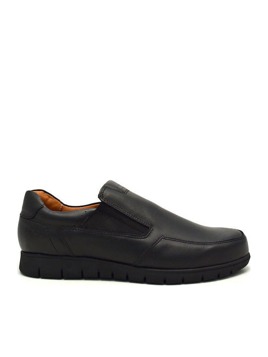 Leder Herren Freizeitschuhe Schwarz