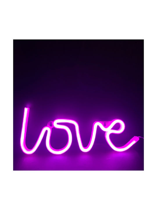 Decorative Lamp Love Neon Pink