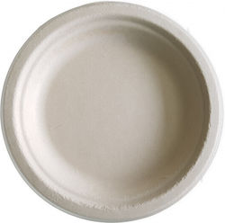 Farfurii Compostabile din Trestie de Zahăr Go Green Ø15cm 10buc 0.07kg