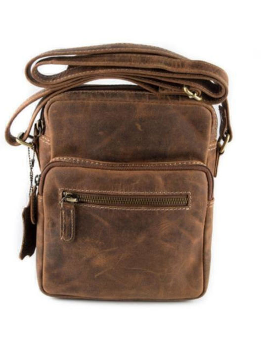 Leather Men's Bag Shoulder / Crossbody Tabac Brown