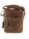 Leather Men's Bag Shoulder / Crossbody Tabac Brown