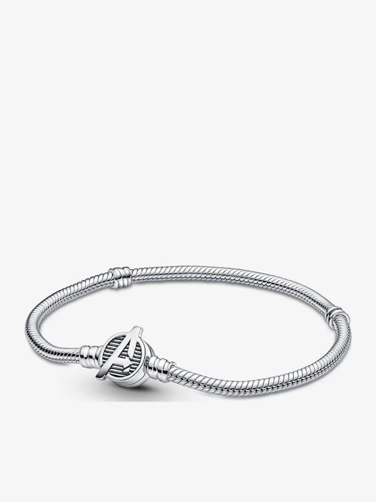 Pandora Moments Γυναικείο Βραχιόλι Αλυσίδα από Ασήμι 17cm