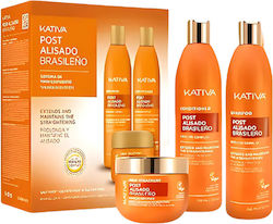 Kativa Brazilian Straightening Maintain System Keratin Set for Straightening 3pcs