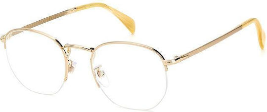 David Beckham Metal Eyeglass Frame Gold DB 1087 IDA