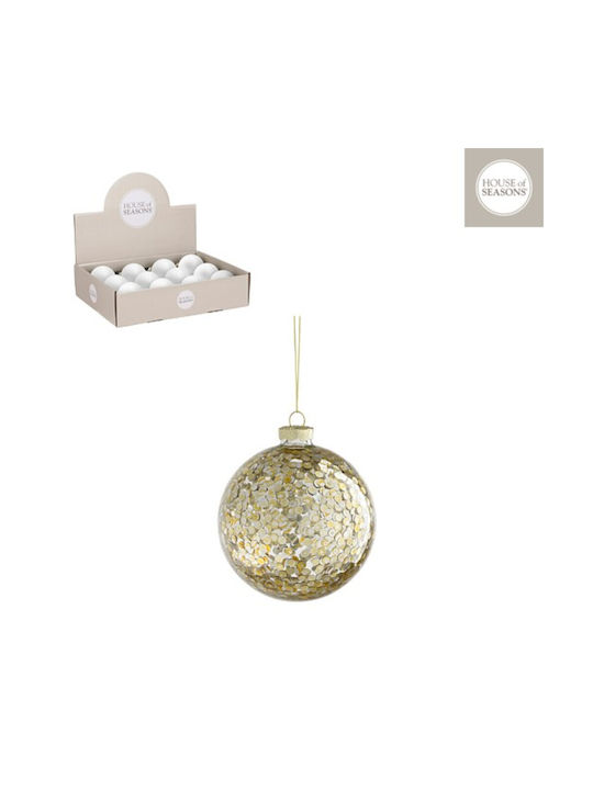 Hanging Ball Ornament Ornament Glass Ecru