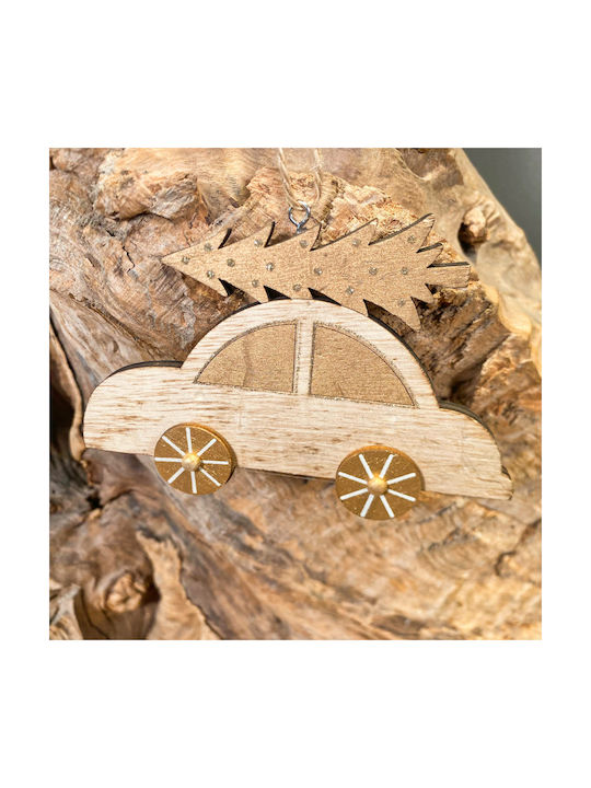 Hanging Ornament Car Wooden