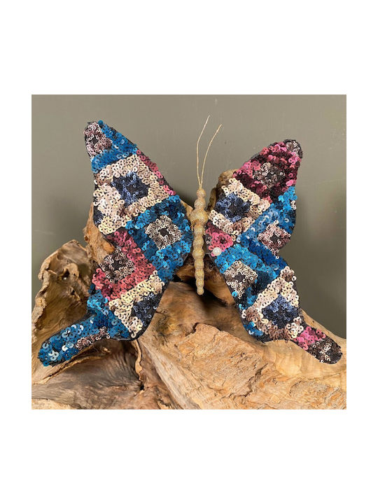 Hängender Weihnachtsbaumschmuck Schmetterling Vielseitig 27x28cm mit Spangly