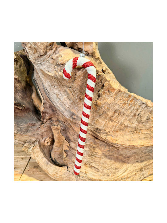 Hanging Ornament Candy Plastic White