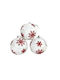 Hängendes Kugel Ornament Ornament Weiß mit Glitzer Set 3Stück