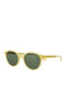Gigi Barcelona Unisex Sunglasses with Yellow Plastic Frame and Green Lens 6953/5