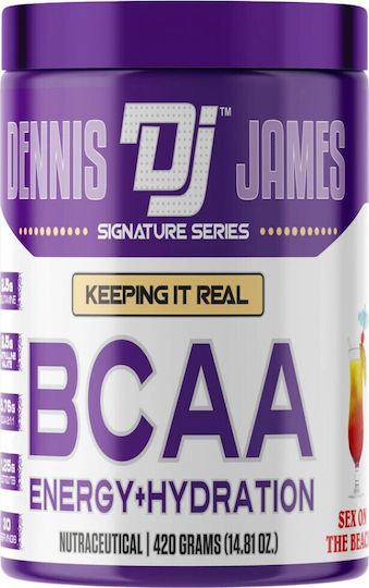 Dennis James Signature Series BCAA Energy L-глутамин и L-цитрулин малат 420 грама портокал