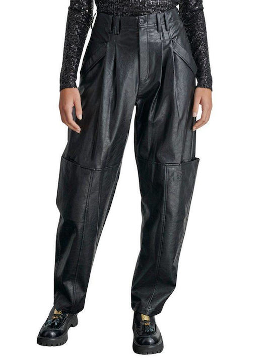 Women's Fabric Trousers Black