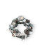 Ambalaz Christmas Wooden Lighted Decorative Wreath Battery Powered 50cm