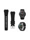 Best Accessories Silicone Strap Black Huawei Watch 5 5 Pro 46mm Watch 4 4 Pro 46mm Watch 3