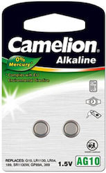 Camelion Ag10 Lr54 Lr1130 389 Alkaline Buttoncell 2 Pc S