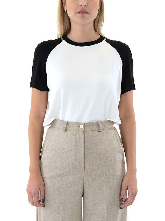 Dolce Domenica T-Shirt Εκρού-μαύρο