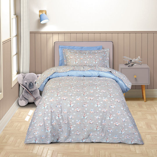 Greenwich Polo Club 8851 Set Kids Duvet Cover Single with Pillowcase Cotton 160x240cm