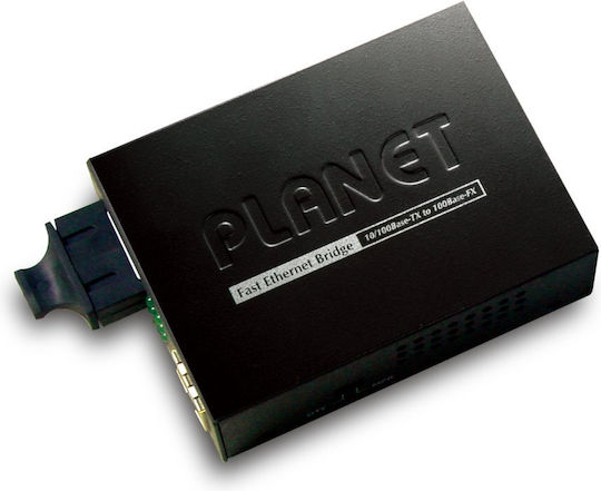 Switch Planet 10/100tx Accessories 100base-fx Sc Single Mode Bridge Fiber Converter 15km Lfpt ft-802s15 Includes Green Stamp 1.75 Lei