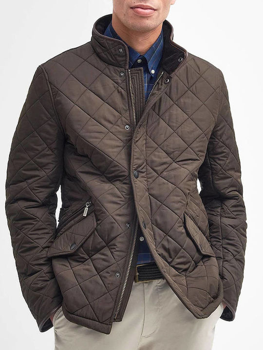 Barbour Powell Jacket Dark Olive Green