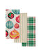 Kentia Fazzy Towel from 100% Cotton in Green Color 40x60cm 3pcs