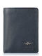 Leather Men's Wallet Classic Blue