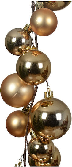 Kaemingk Weihnachtliche Girlande Papier Gold 180x10cm 1Stück