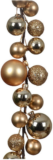 Kaemingk Weihnachtliche Girlande Papier Gold 180x6cm 1Stück