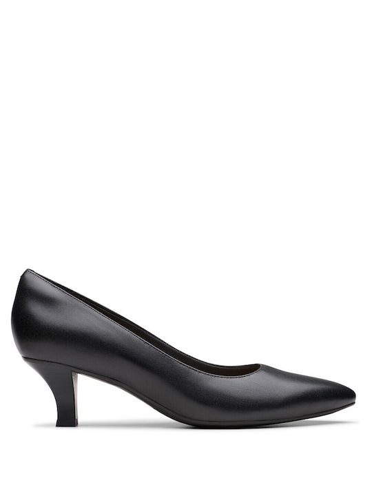 Clarks Anatomic Leather Black Heels