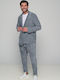 Pantaloni Bărbați Set Elastic Loose Fit Gri