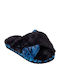 Cozy Slide Winter Women's Slippers with Fur Black