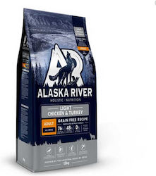 Alaska River 12kg Dry Food Grain-Free for Adult Dogs with Chicken and Turkey