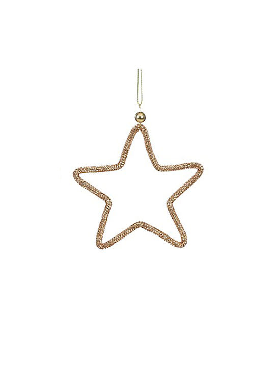 Hanging Ornament Star Bronze 12cm