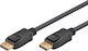 Goobay Displayport към Displayport конекторен кабел 64799 черен 3 м