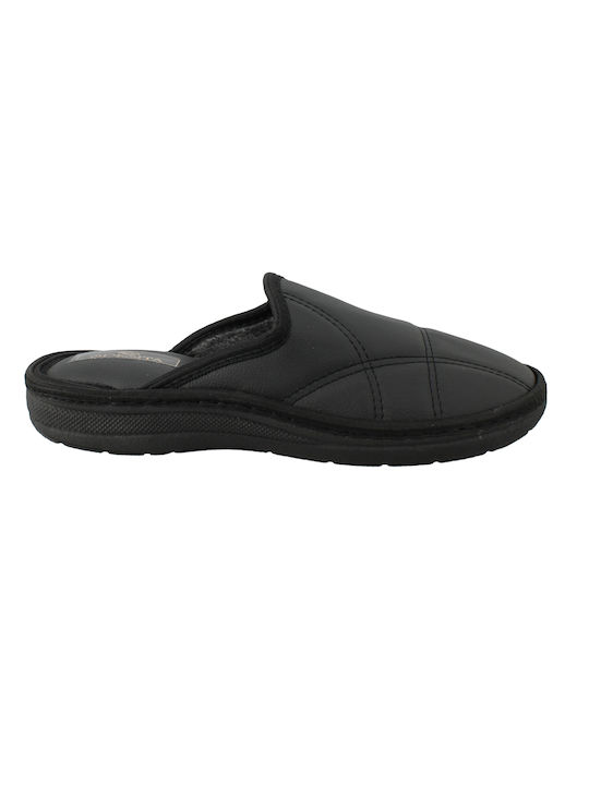 Men's Slippers With Fleece Black