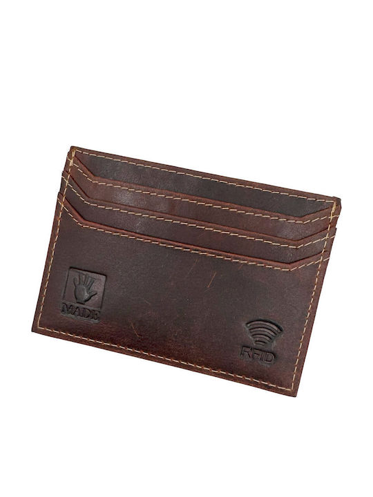 Leather Men's Wallet Classic Brown