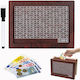 Wooden DIY Savings Money Box Target Up to 5000 Euros with Marker Brown